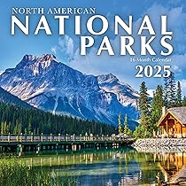 Amazon.com: 2025 National Parks Hangable Monthly Wall